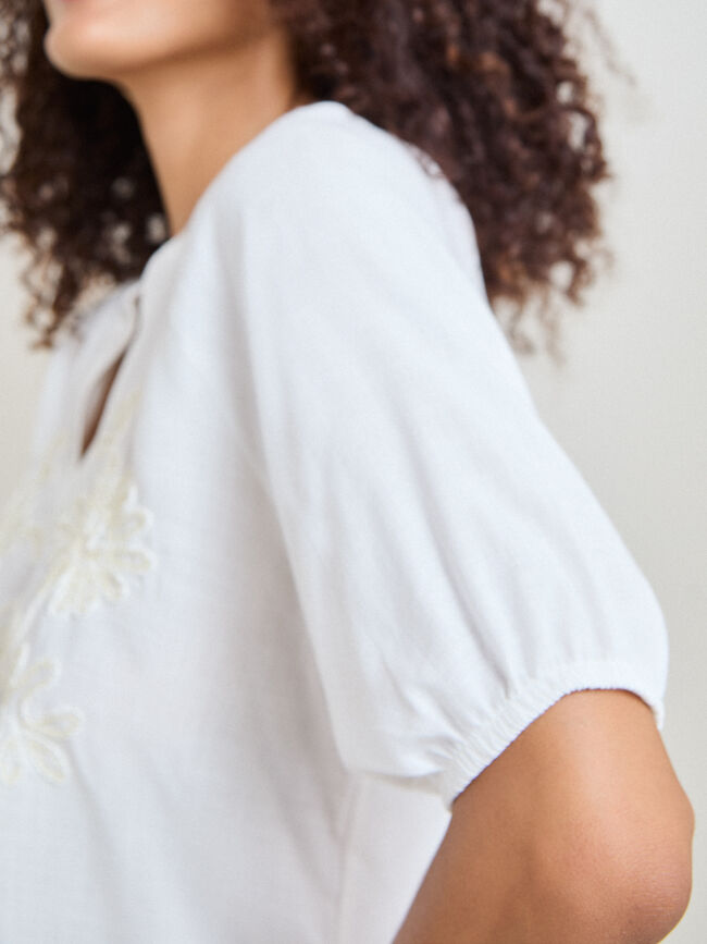 BLUSA BORDADO Crudo