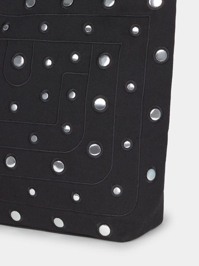 BOLSO GRANDE ESPEJOS Negro