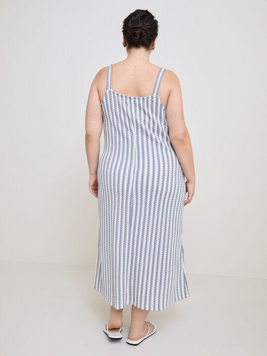 VESTIDO MINI ZIG-ZAG CORTES Rayas 1 image number null