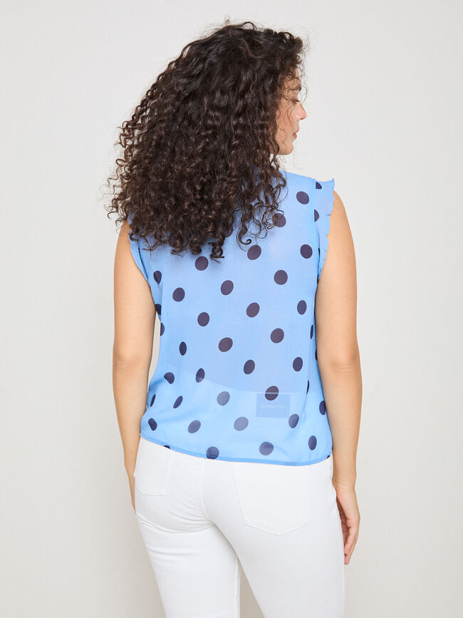BLUSA TOPOS Azul Marino