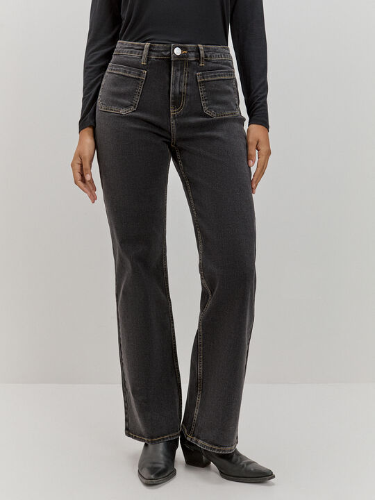 WIDE LEG BOLSILLOS Negro image number null
