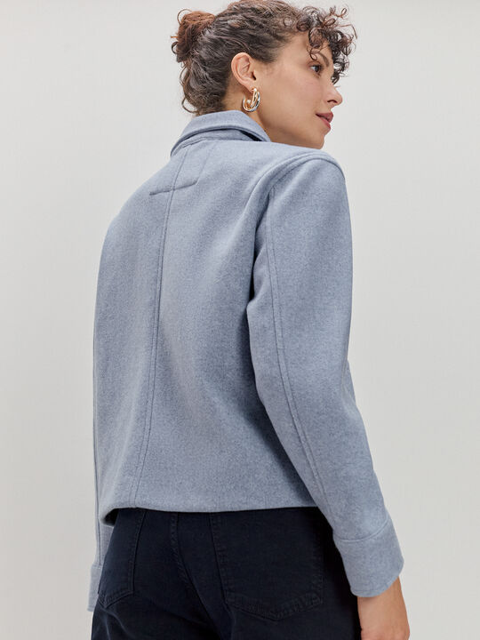 CHAQUETA CORTA PAÑO Azul Bebe image number null