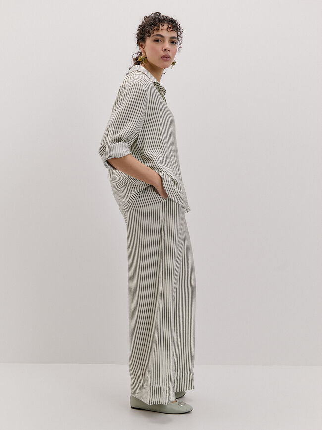 PANTAL&Oacute;N CINTURILLA EL&Aacute;STICA Frambuesa