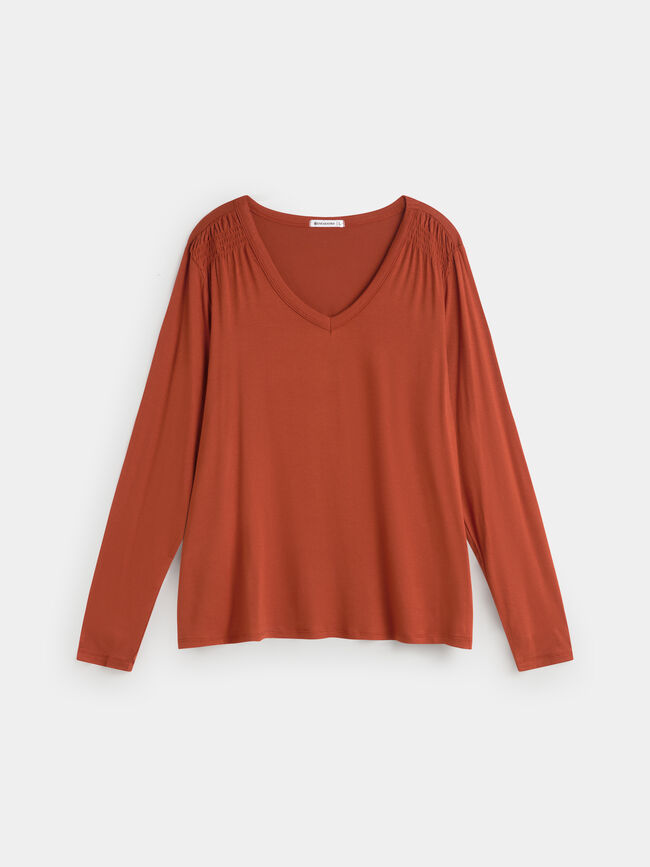 CAMISETA FRUNCES Teja