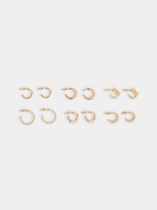 PACK PENDIENTES AROS Oro image number null