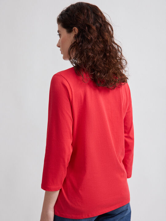 CAMISETA POSICIONAL ANIMAL Rojo Oscuro image number null