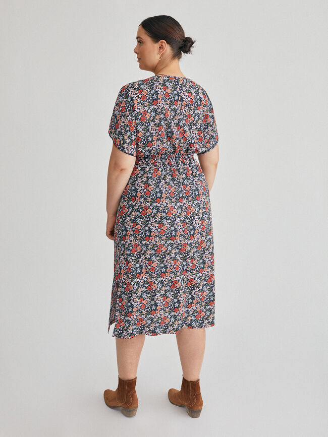 Vestido hombro caído Negro