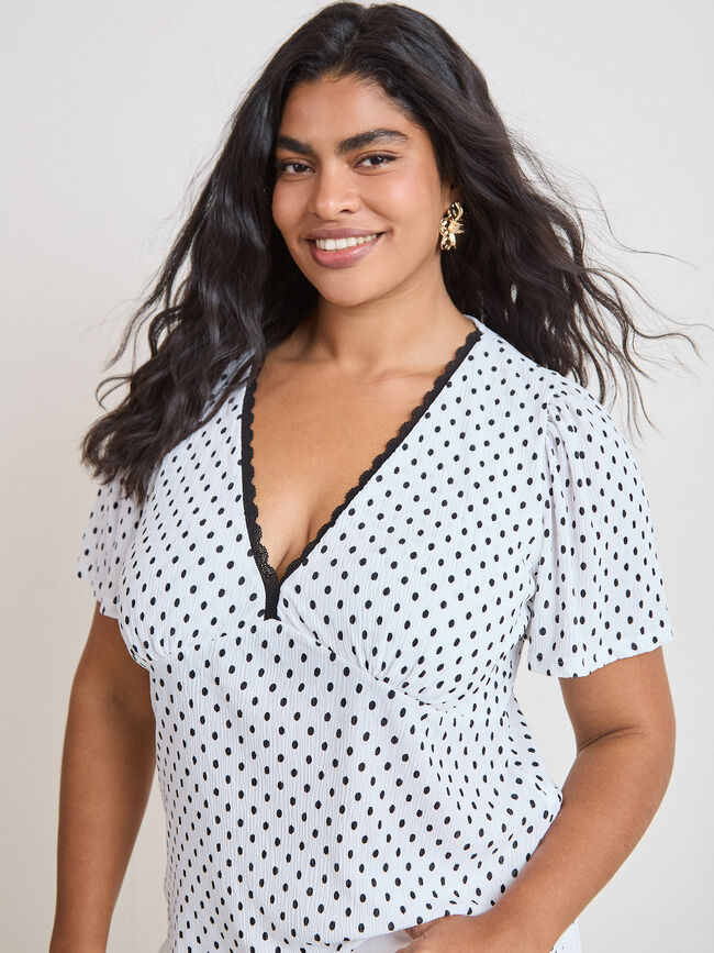 CAMISETA TOPOS ROMANTICA Blanco Optico