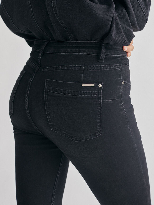 Tejano pitillo basico Black wash