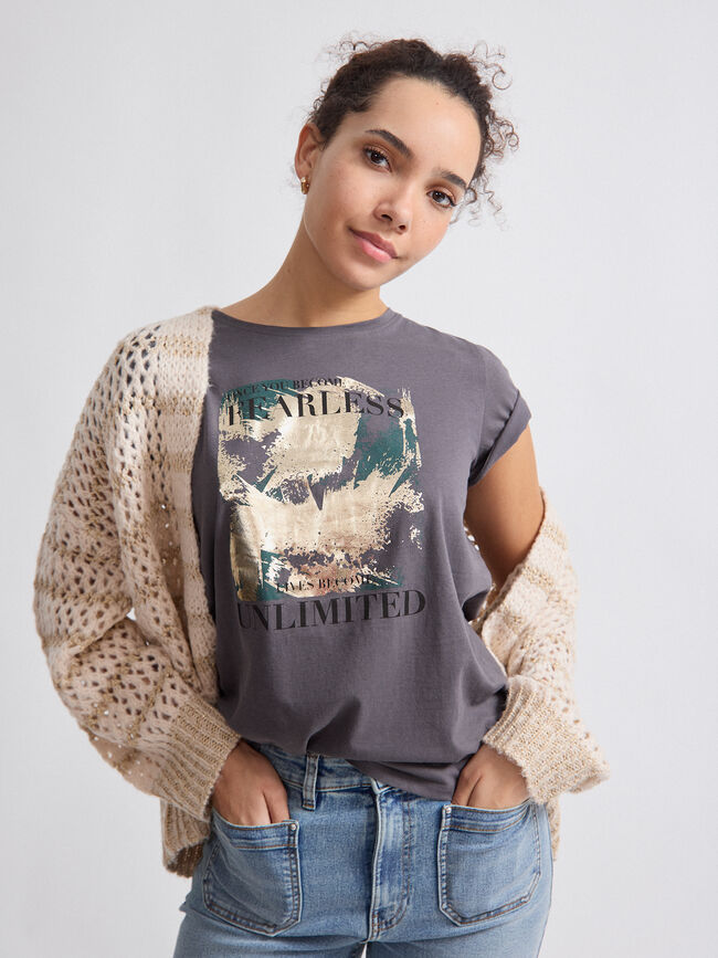 CAMISETA POSICIONAL ARTE Gris Oscuro