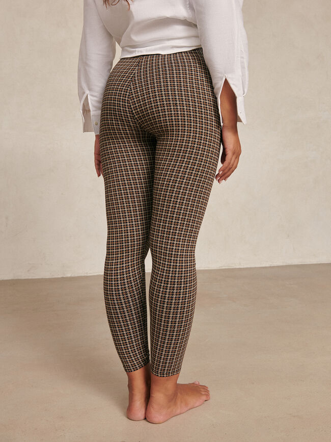 Legging punto cuadros Estampado 1