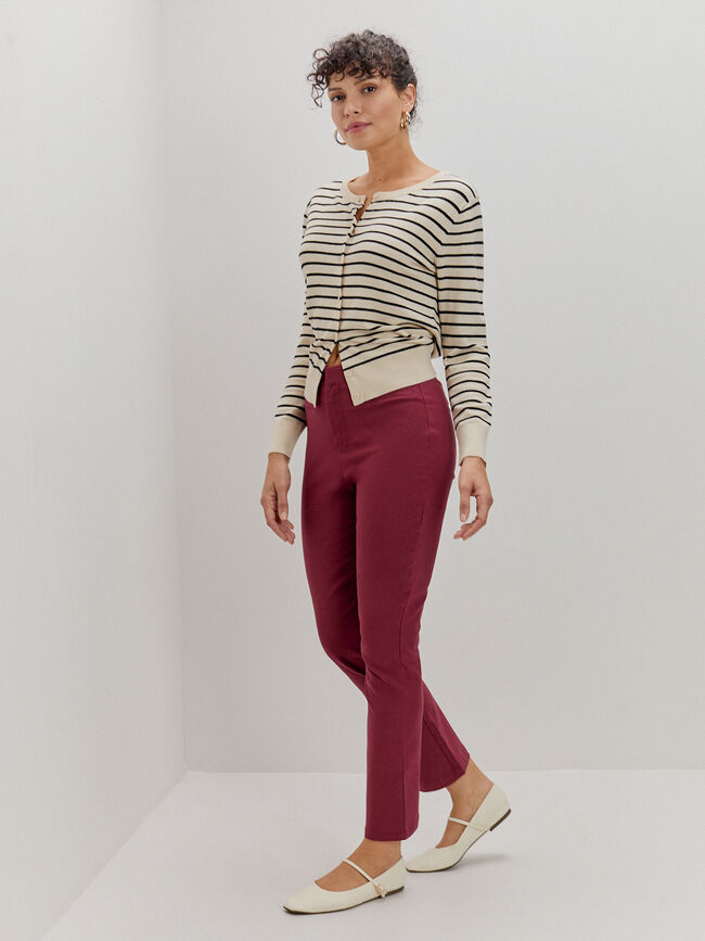 PANTALÓN BENGALINA Burdeos