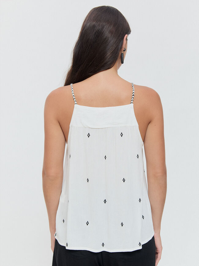 TOP DETALLE BORDADOS Crudo