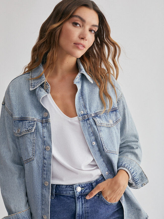 Sobre camisa Light Blue Wash