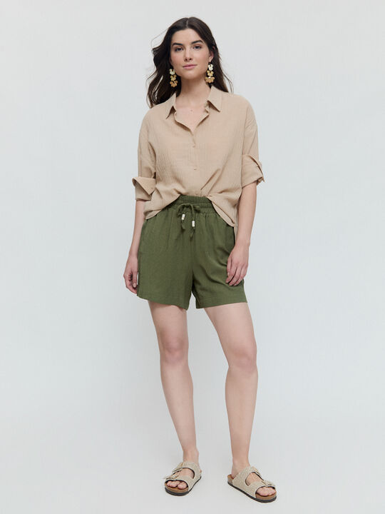 Pantalon rustico verde militar image number null