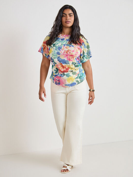 CAMISETA BBC TUL CUERPO FRUNCIDO Crudo image number null