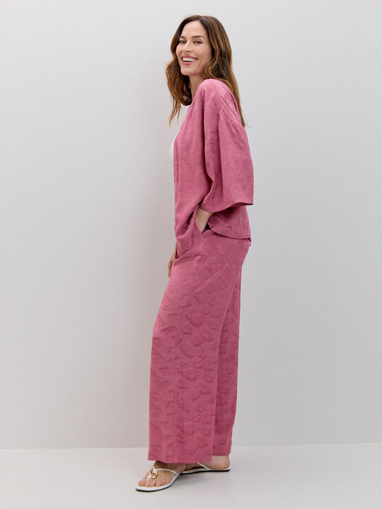 KIMONO JACQUARD SATINADO Maquillaje Oscu image number null