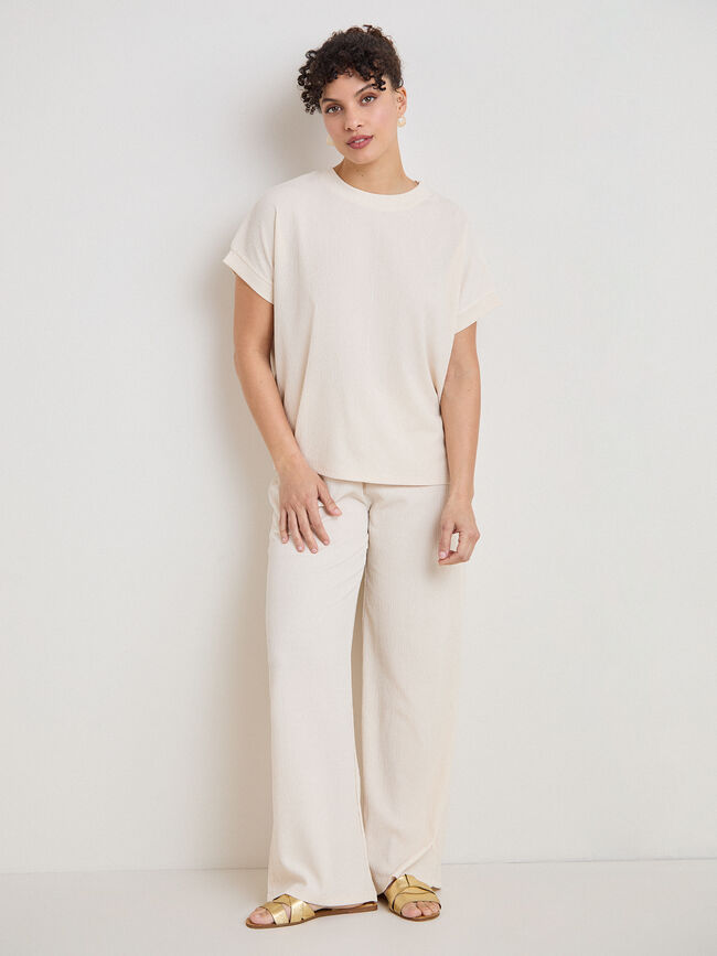 PANTALON TEXTURA Beige