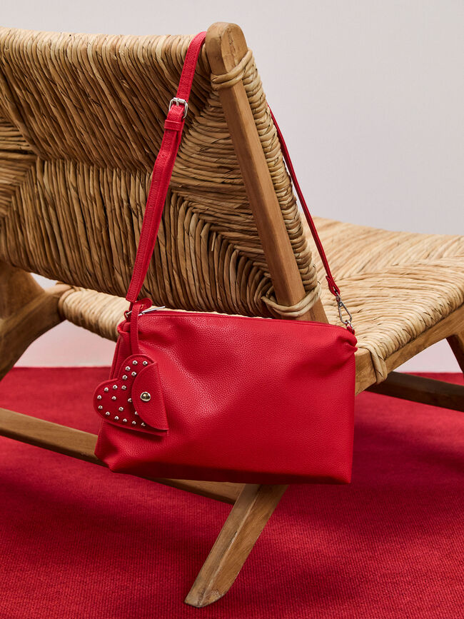 BOLSO BANDOLERA MEDIANO Rojo Flama