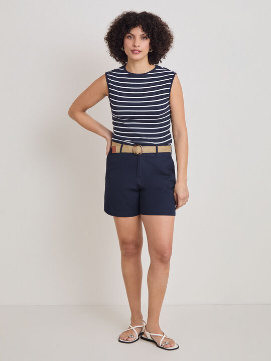 PANTAL&Oacute;N CORTO CINTUR&Oacute;N Azul Marino image number null