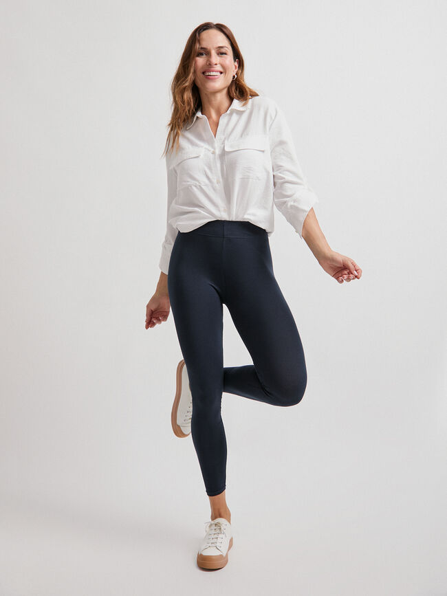 LEGGING BASICO LARGO Azul Marino