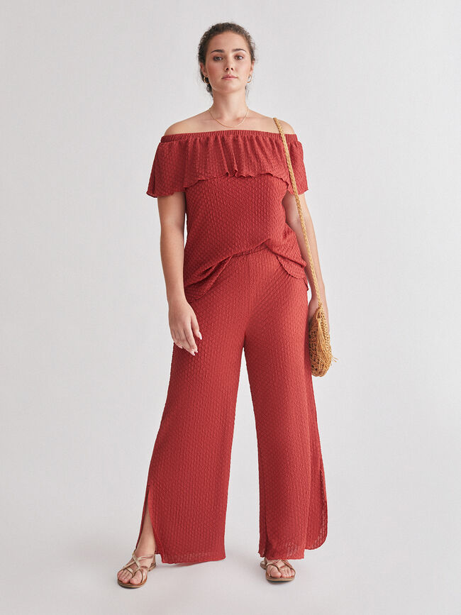 Pantalon bajo redondeado Azafran 2