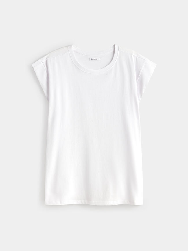 CAMISETA RECTA Blanco Optico