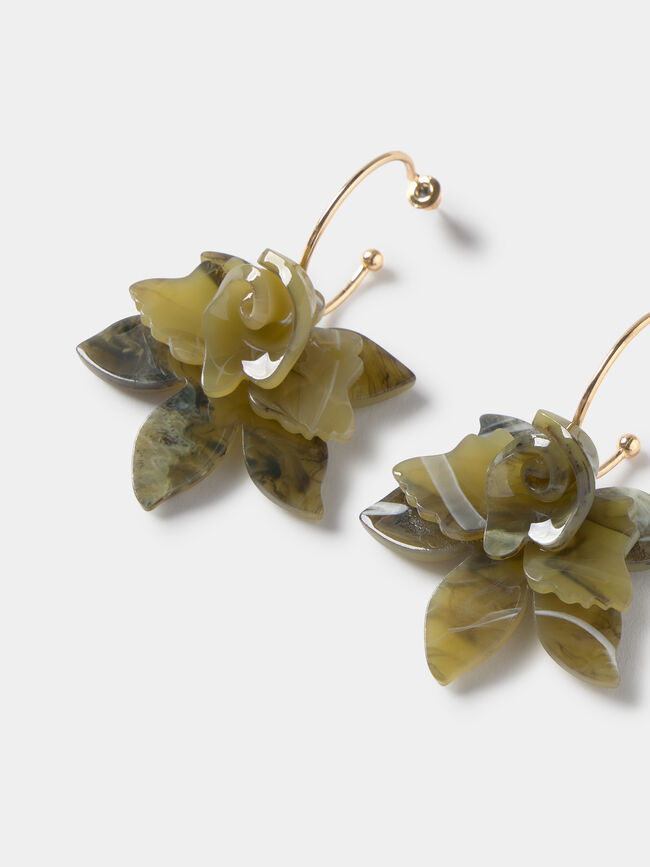 PENDIENTES FLOR COLOR Multicolor