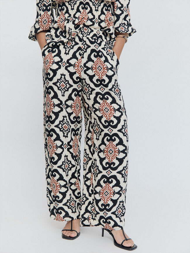 PANTALON RECTO GOMA Negro