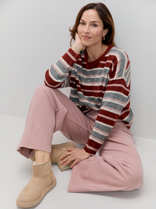 SUPER WIDE LEG TRENZA Rosa image number null