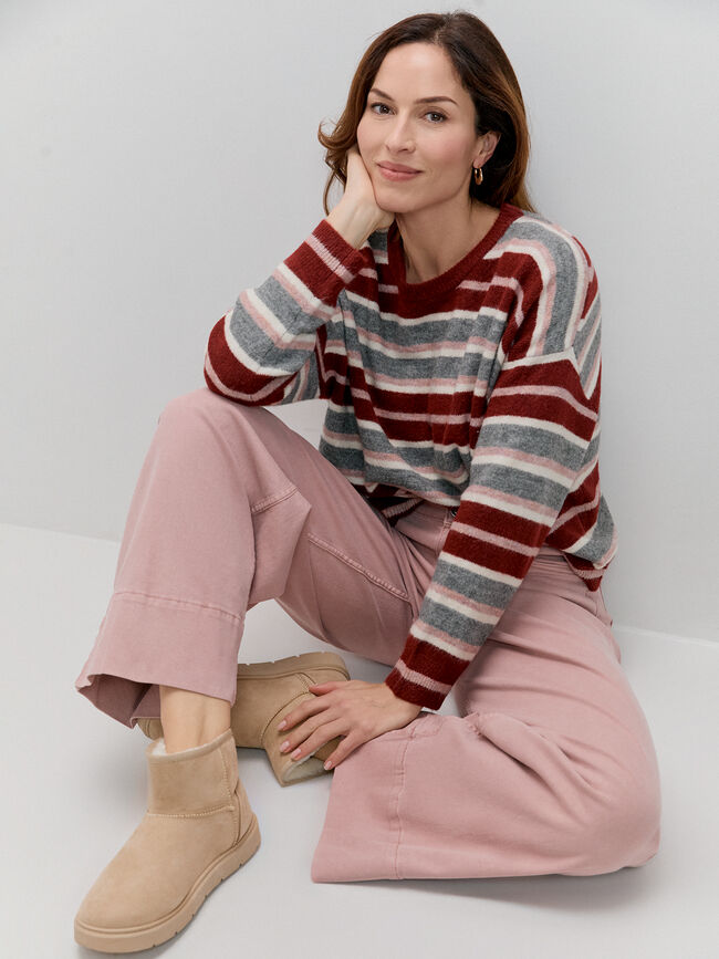 SUPER WIDE LEG TRENZA Rosa