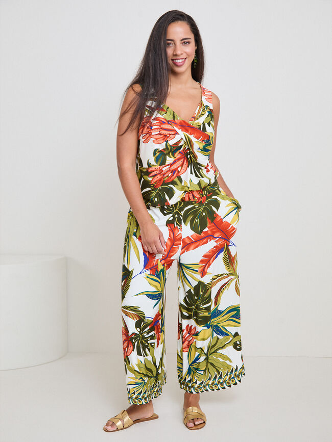 PANTAL&Oacute;N SET DTY TROPICAL Verde