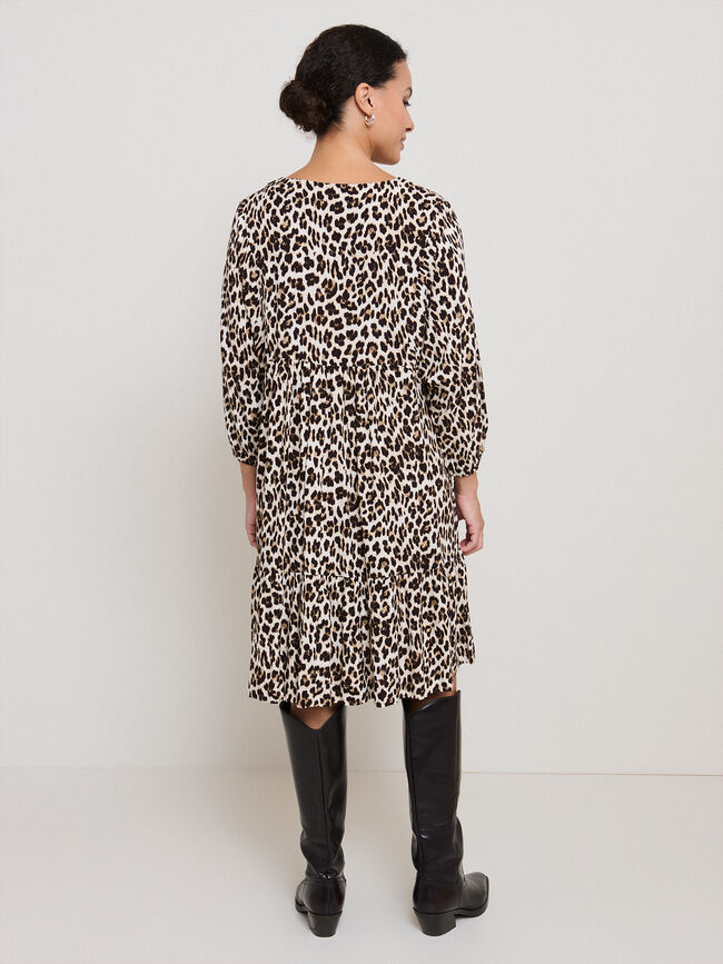 VESTIDO ESTAMPADO Negro
