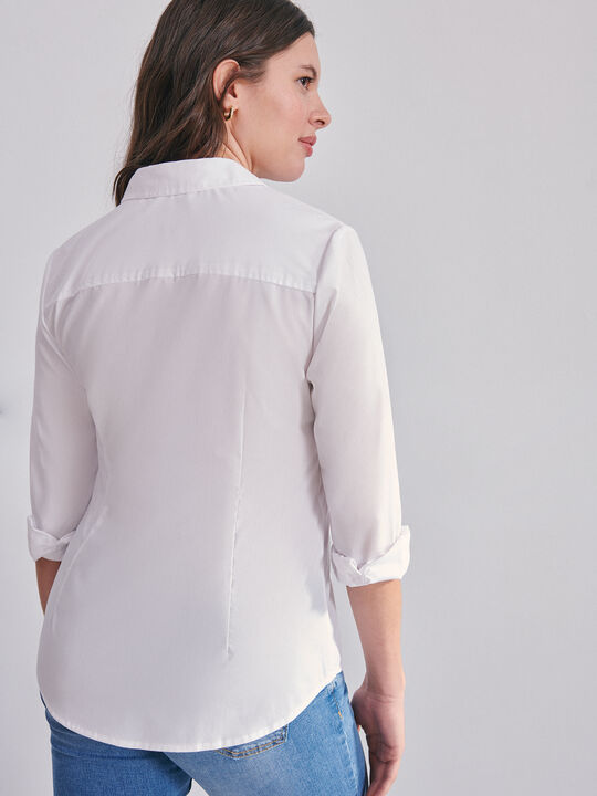 CAMISA POPELÍN Blanco Optico image number null