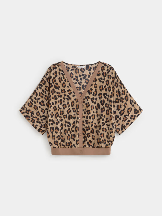 CHAQUETA ESTAMPADA Negro image number null