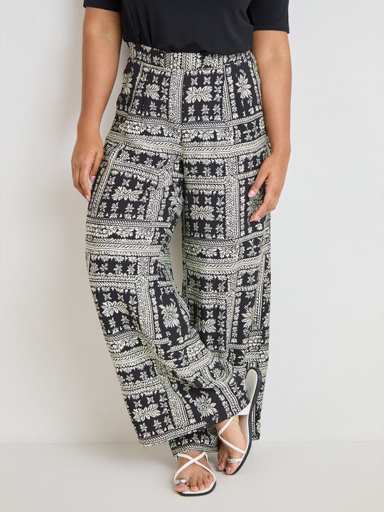 PANTALON BANDANA Negro image number null