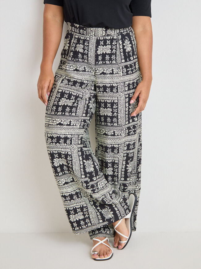 PANTALON BANDANA Negro