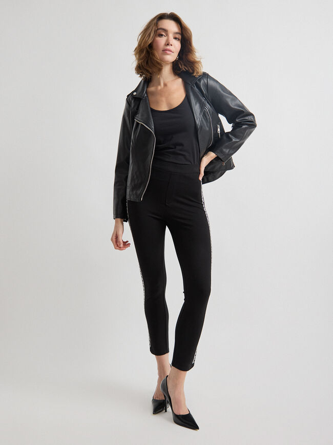LEGGING BRILLO LATERAL Negro
