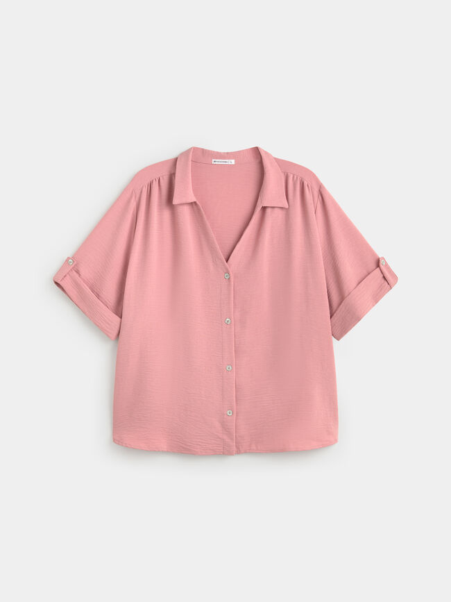 BLUSA  TRABILLAS rosa blush