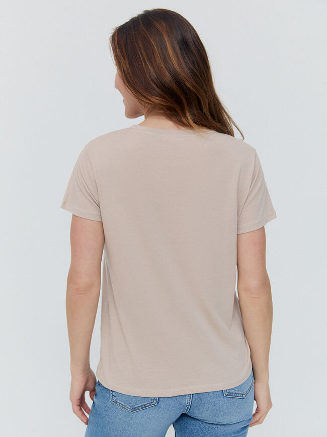 CAMISETA POSICIONAL FLORES Vison Claro