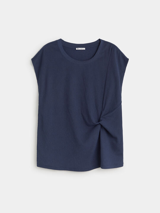 CAMISETA NUDO Azul Noche image number null