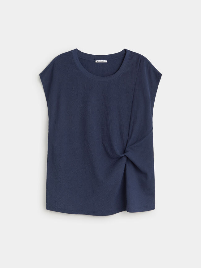 CAMISETA NUDO Azul Noche
