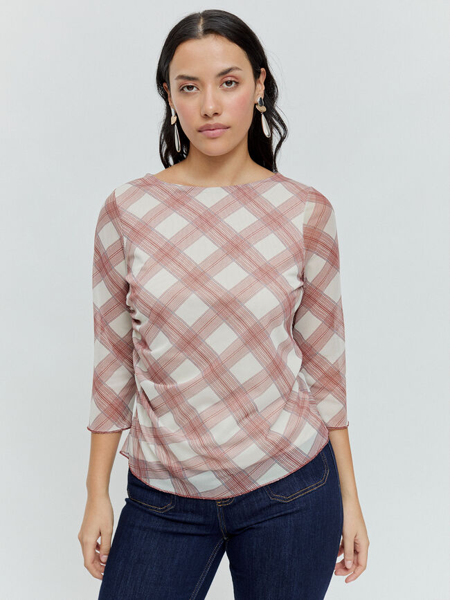 CAMISETA TUL CRUZADA Crudo