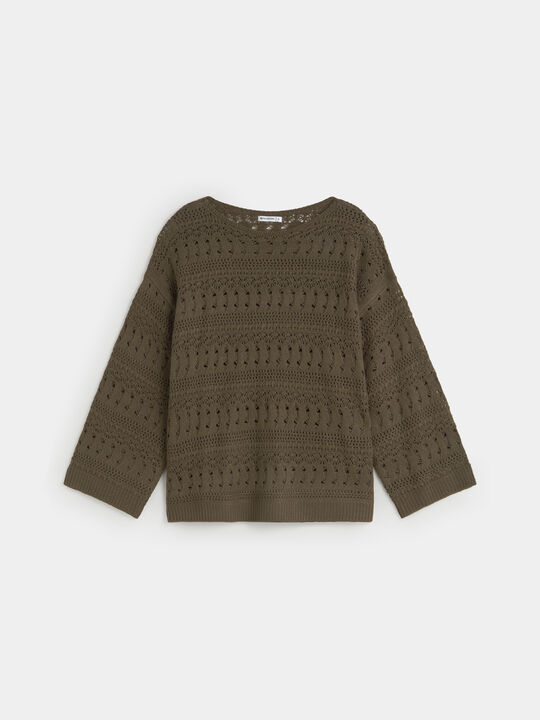 JERSEY CALADO REDONDO Kaki image number null