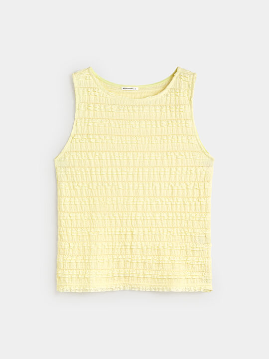 TOP TEXTURA Amarillo Pastel image number null