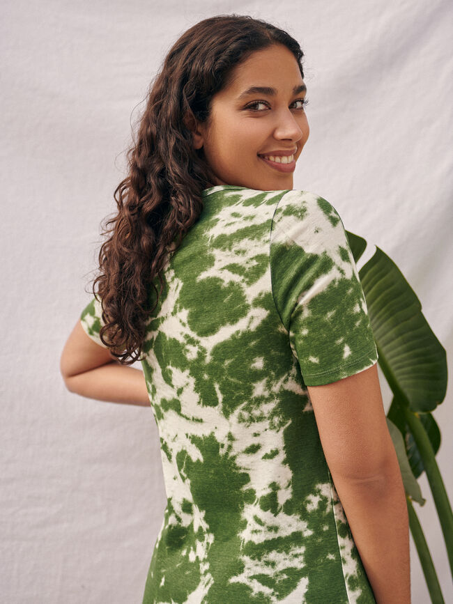 Camiseta estampada detalle botones Estampado 3