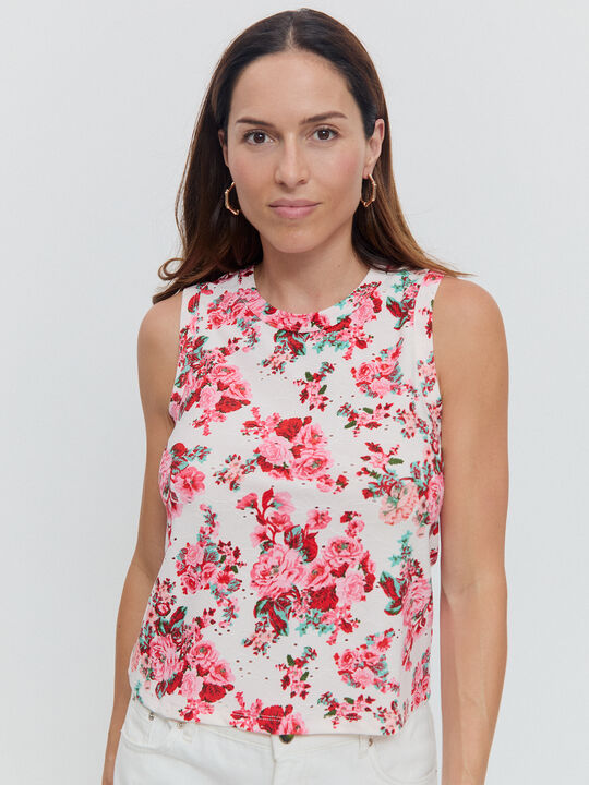 TOP ESTAMPADO Blanco Optico image number null