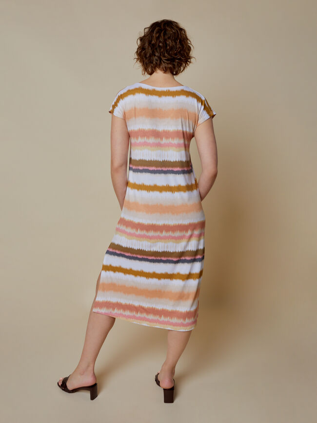vestido midi estampado tie-dye Estampado 1
