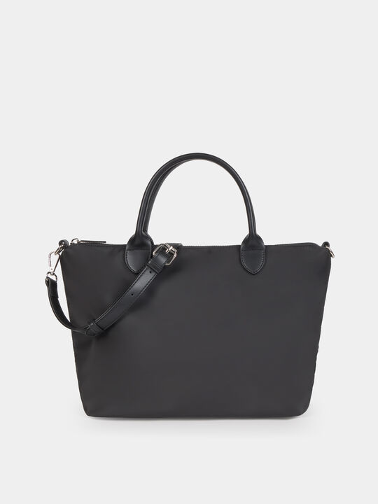 BOLSO BANDOLERA NYLON Negro image number null