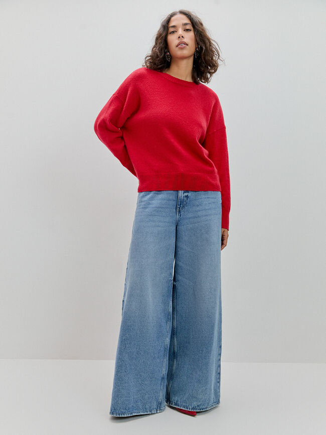 JERSEY CUELLO REDONDO Rojo